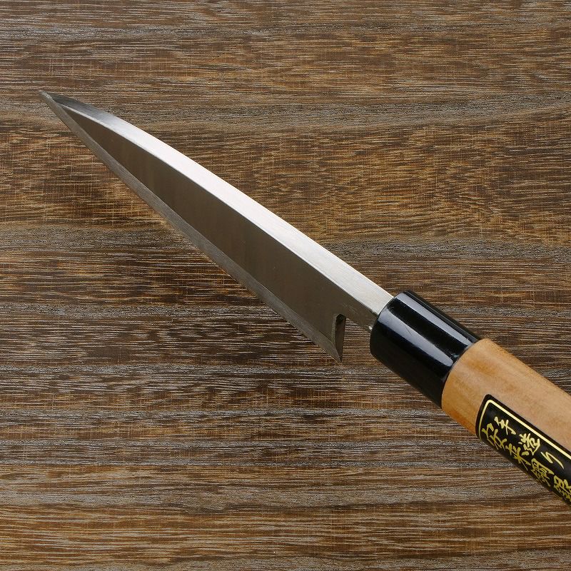 出刃包丁 片刃 135mm 銀三ステンレス 桜柄 左利き用