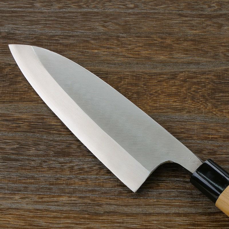 出刃包丁 片刃 180mm 銀三ステンレス 桜柄 左利き用 一般家庭用