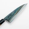 元兼 舟行包丁 165mm 両刃 青紙1号 割込み 黒打ち仕上げ クルミ柄 極上品 土佐打ち刃物
