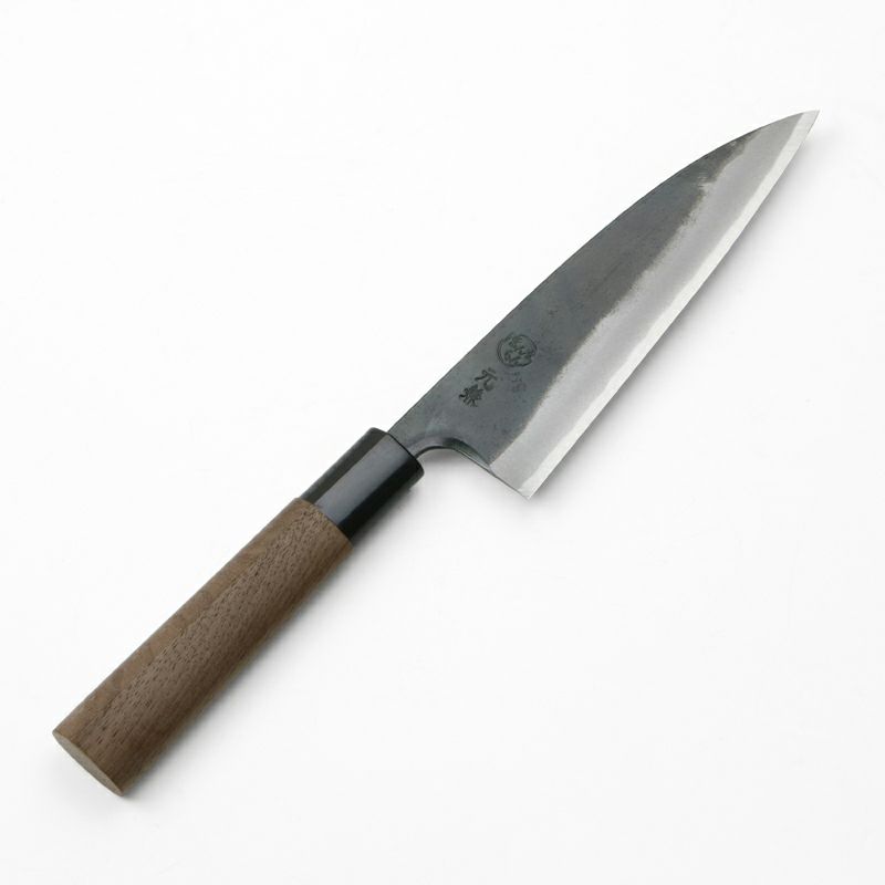 元兼 舟行包丁 両刃 150mm 青紙1号 割込み 黒打ち仕上げ 極上品