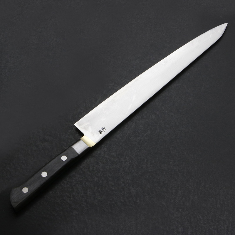 武蔵国光月作 筋引包丁 両刃 300mm