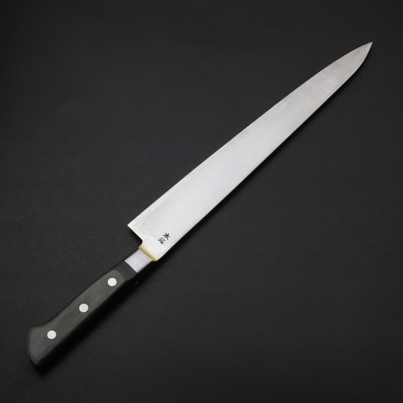 武蔵国光月作 筋引包丁 両刃 330mm