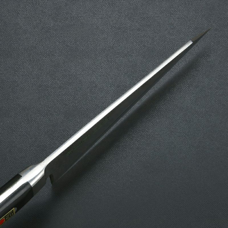 武蔵国光月作 ガラスキ包丁 片刃 180mm