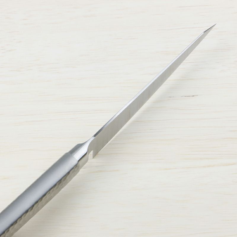 光月作 骨スキ包丁 両刃 150mm モリブデンバナジウム鋼 ステンレス一体型 峰