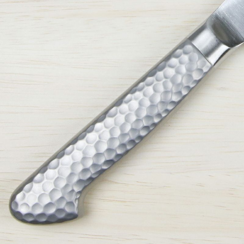 光月作 骨スキ包丁 両刃 150mm モリブデンバナジウム鋼 ステンレス一体型 柄