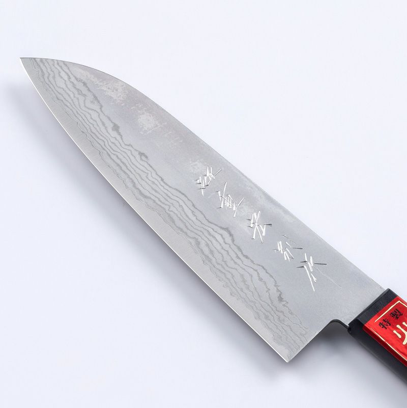 重宏別作 V金10号ステンレス積層 三徳包丁持ち手