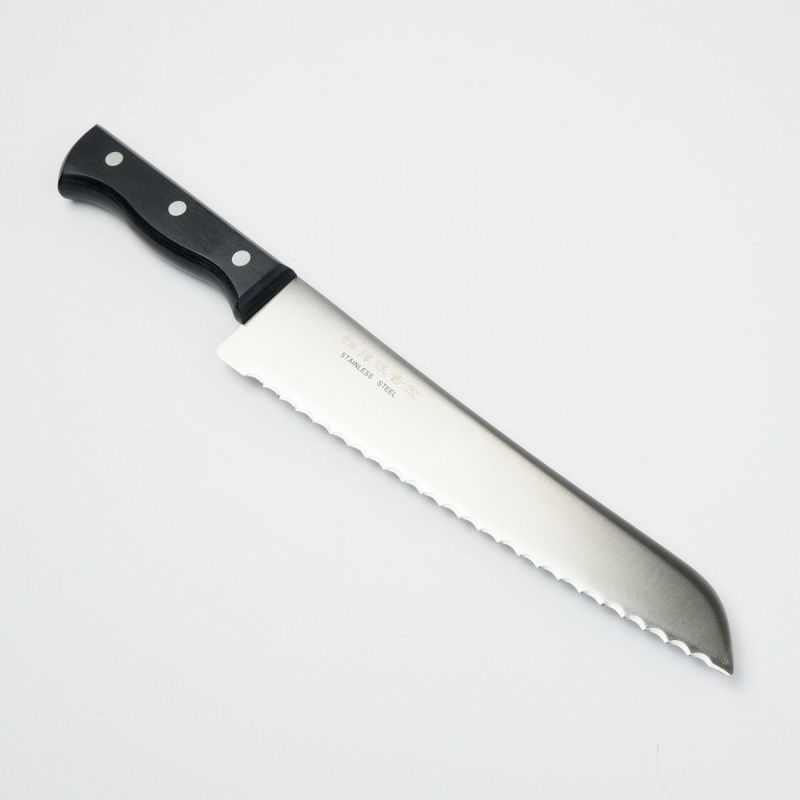 冷凍包丁 片刃 210mm 波刃 モリブデン鋼津保吉兼作 日本製 冷凍包丁 片刃 210mm 波刃 モリブデン鋼津保吉兼作 日本製