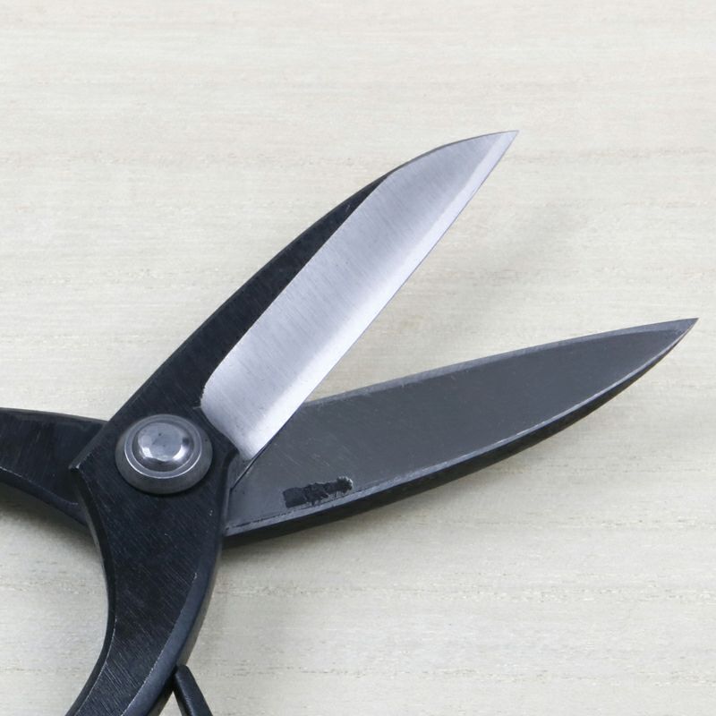 佐保 庭師型鋏 3寸刃 青紙鋼 カシメ止め 総手造り鍛造品 刃先開き