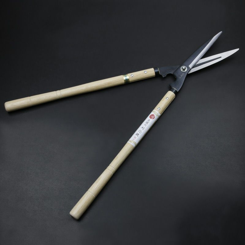 花隈川 刈込鋏 180mm 青紙鋼 鋼付 全体