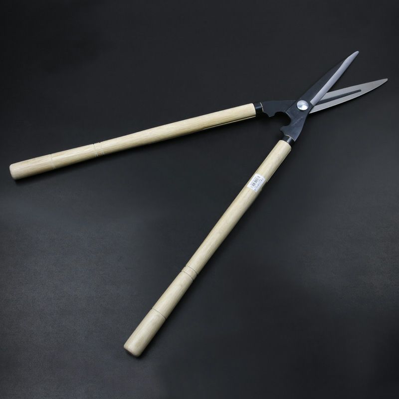 花隈川 刈込鋏 180mm 青紙鋼 鋼付 裏