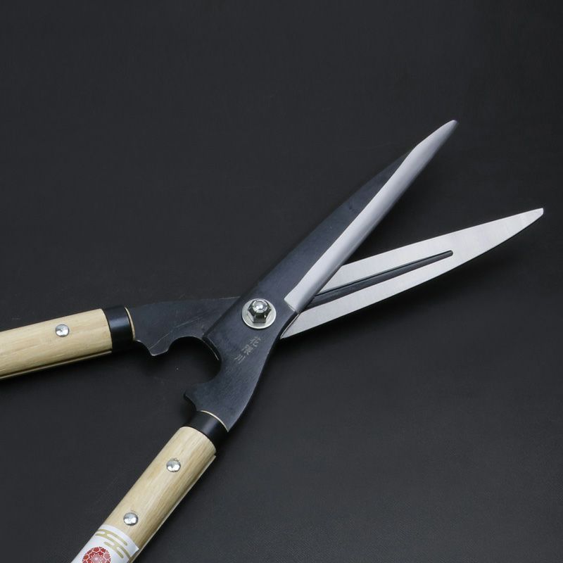 花隈川 刈込鋏 180mm 青紙鋼 鋼付 刃