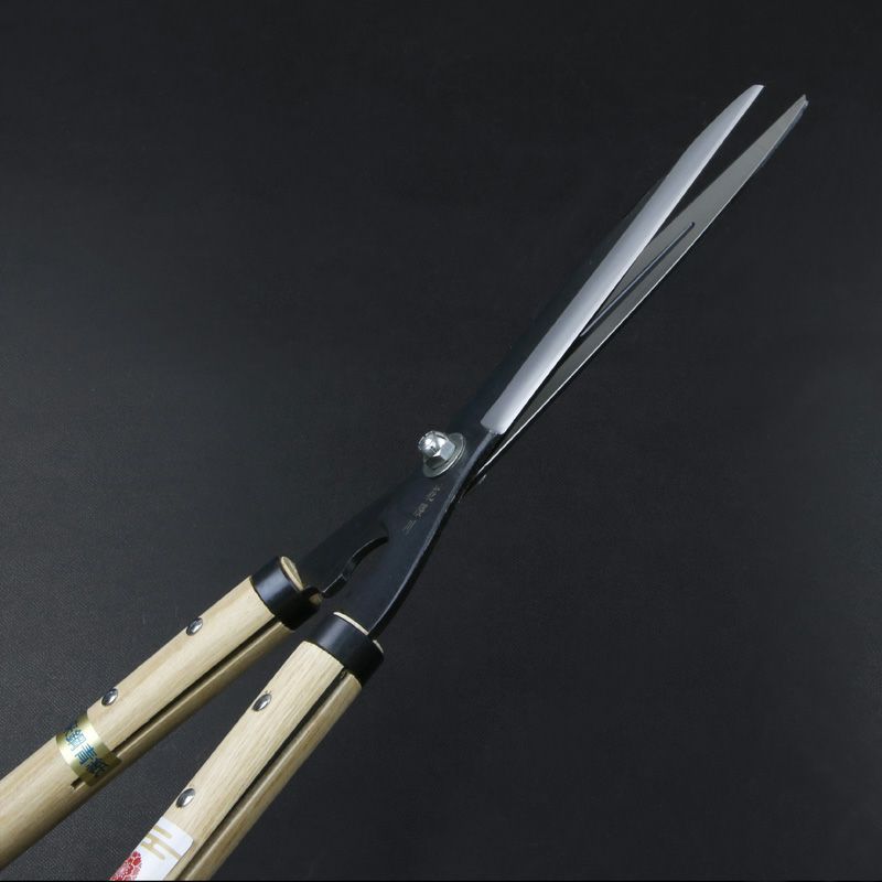 花隈川 刈込鋏 180mm 青紙鋼 鋼付 斜め