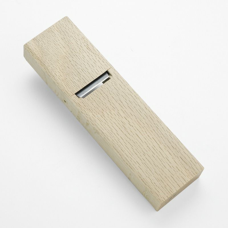 伯龍斎 雛平鉋 42mm 青紙1号 釜地 白樫7寸台 二枚鉋