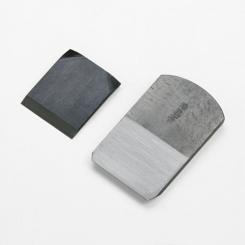 伯龍斎 雛平鉋 42mm 青紙1号 釜地 白樫7寸台 二枚鉋