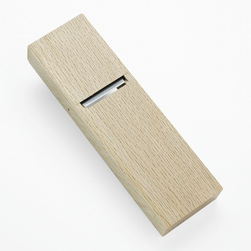 伯龍斎 雛平鉋 48mm 青紙1号 釜地 白樫7寸台 二枚鉋