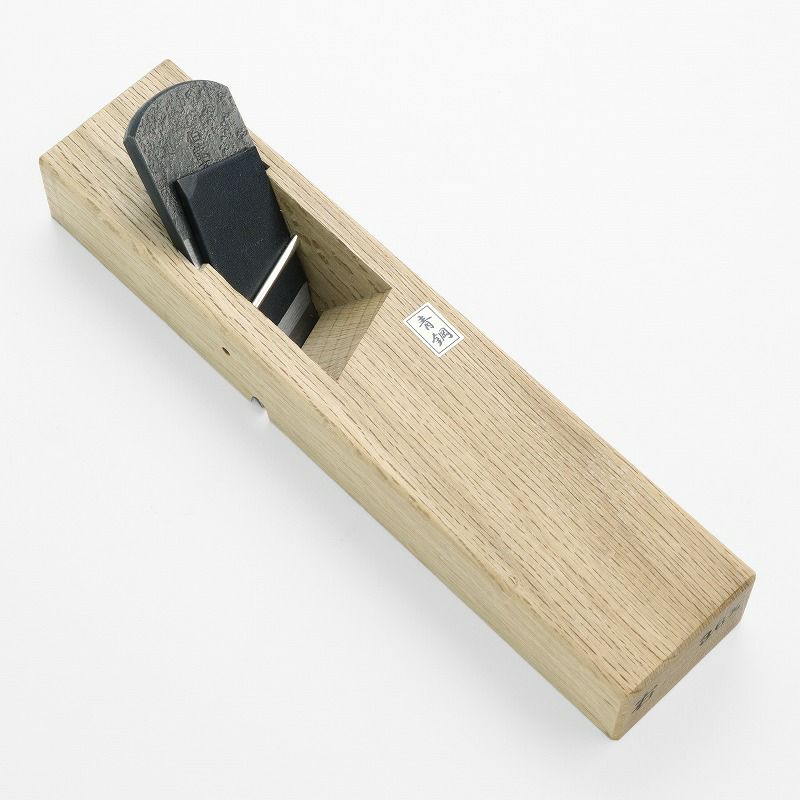 伯龍斎 際鉋 右 36mm 青紙1号 釜際地 白樫8寸台 二枚鉋