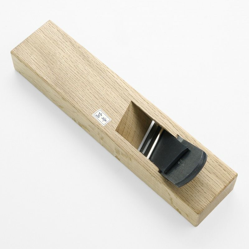 伯龍斎 際鉋 右 36mm 青紙1号 釜際地 白樫8寸台 二枚鉋