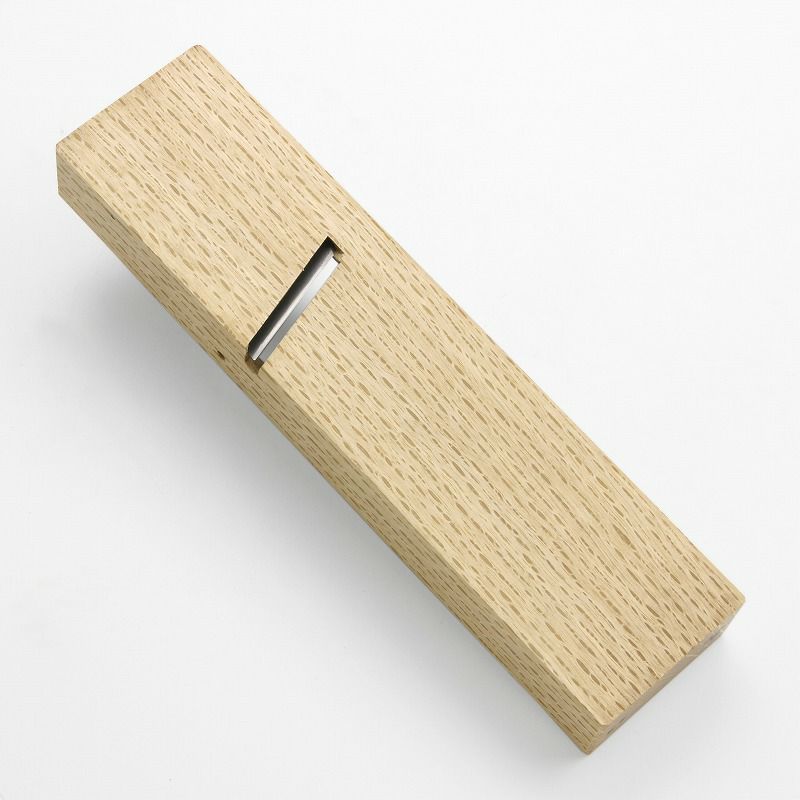 伯龍斎 際鉋 左 42mm 青紙1号 釜地 白樫8寸台 二枚鉋