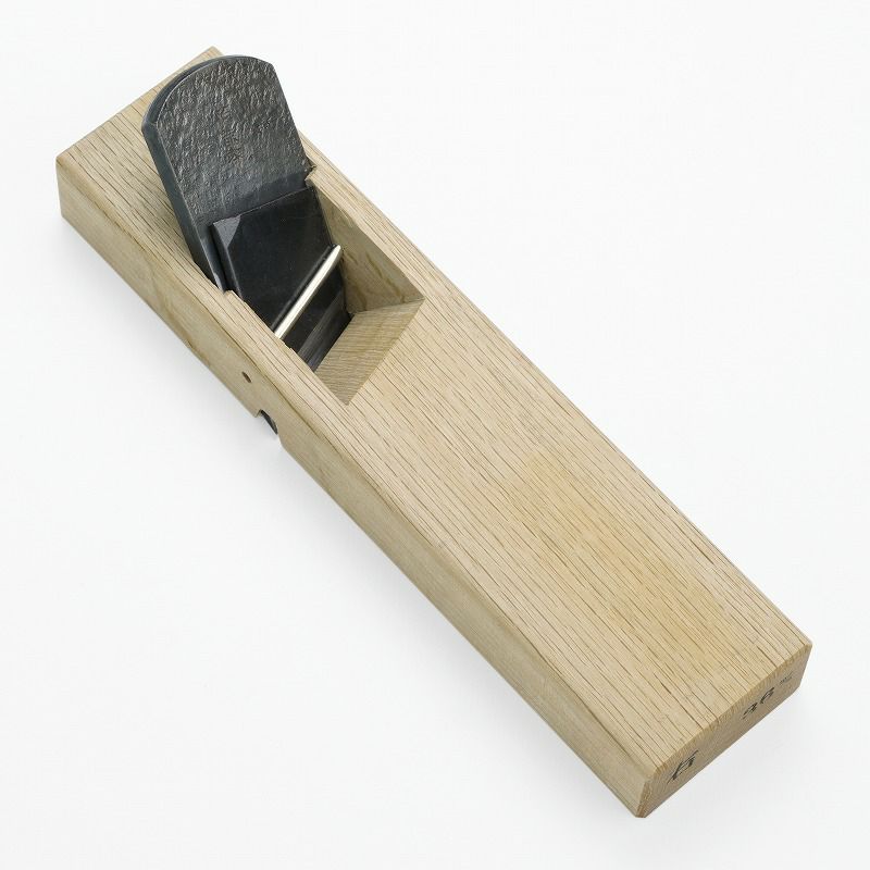 伯龍斎 雛際鉋 右 36mm 青紙1号 釜地 白樫7寸台 二枚鉋