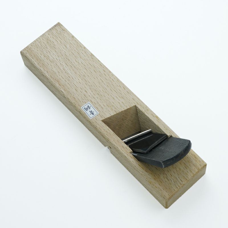 伯龍斎 雛際鉋 左 36mm 青紙1号 釜地 白樫7寸台 二枚鉋