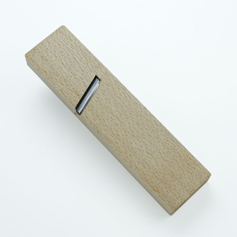 伯龍斎 雛際鉋 左 36mm 青紙1号 釜地 白樫7寸台 二枚鉋