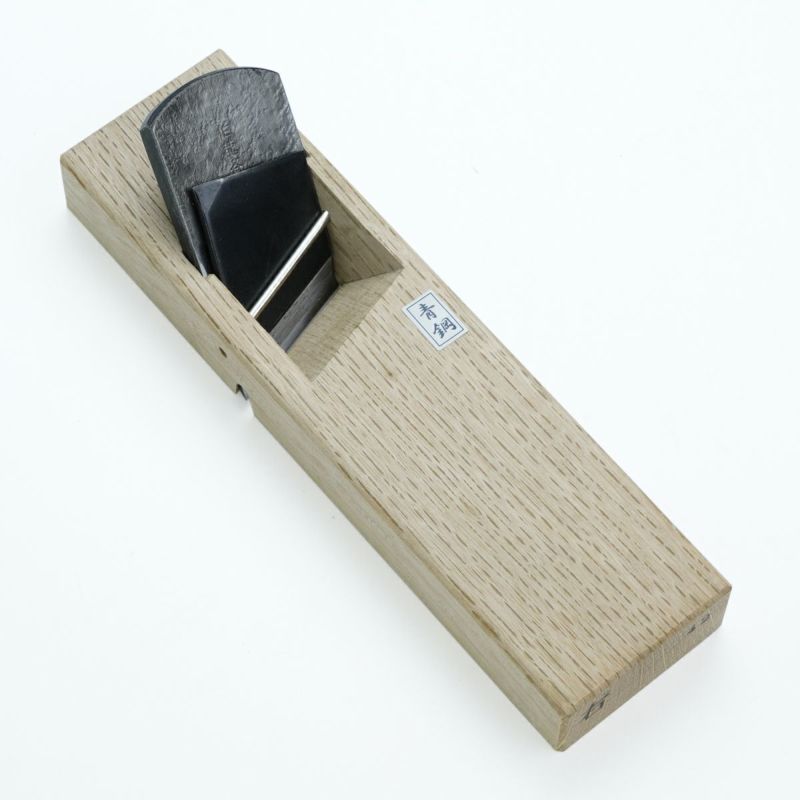 伯龍斎 雛際鉋 右 42mm 青紙1号 釜地 白樫7寸台 二枚鉋