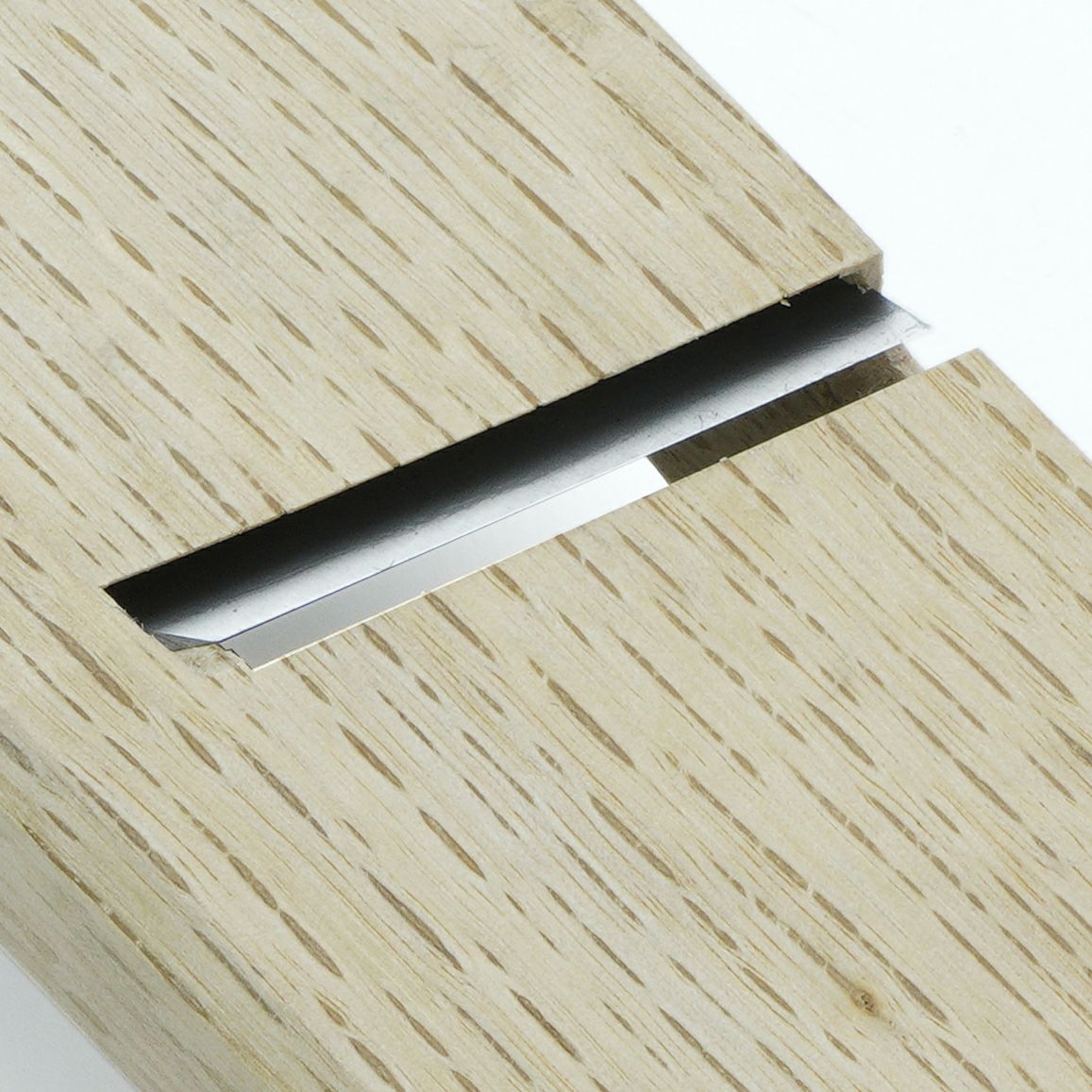 伯龍斎 雛際鉋 右 42mm 青紙1号 釜地 白樫7寸台 二枚鉋