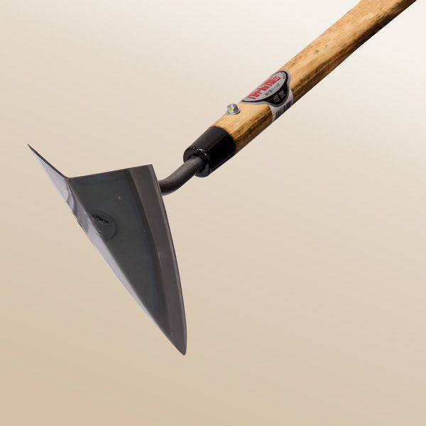 鋼付 三角ホー 210mm 木長柄 日本製