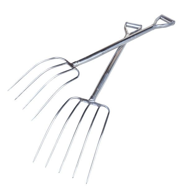 オールステンレス製 フォーク 4本爪 農業 畜産 農用フォーク 厳選 刃物 道具の専門店 ほんまもん 本店