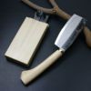 東周作 極上 枝打鉈 オタフク型500g 青紙鋼 鞘付き 裏