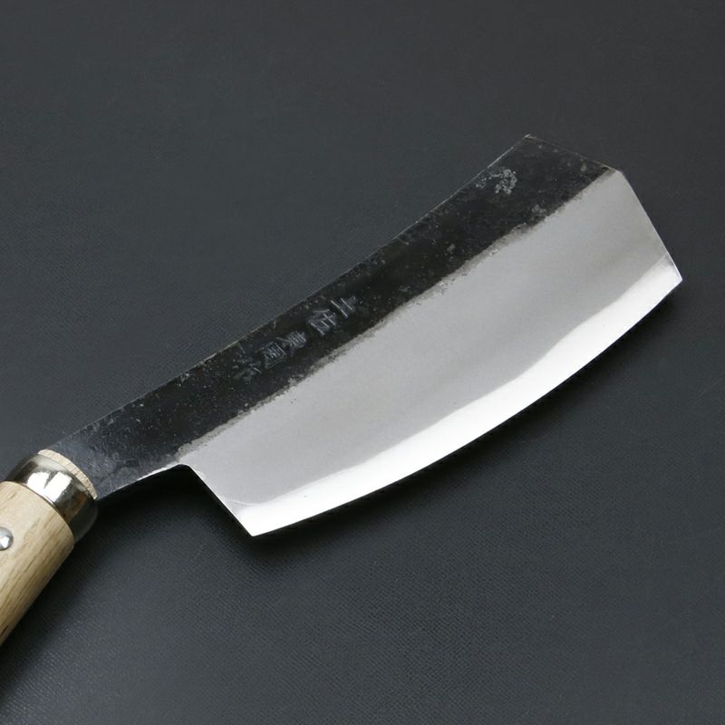 東周作 極上 枝打鉈 キリン型500g 青紙鋼 鞘付き 刃