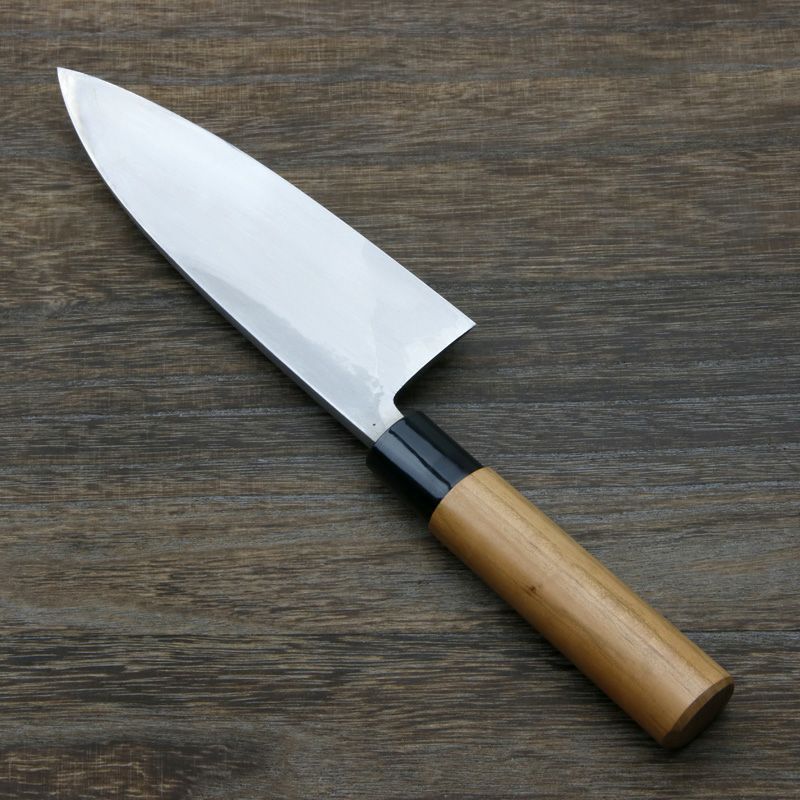 出刃包丁 片刃 165mm 白紙2号 鋼付 左利き用