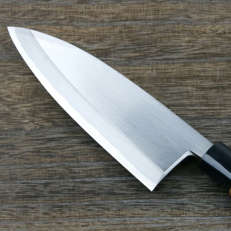 出刃包丁 片刃 165mm 白紙2号 鋼付 左利き用