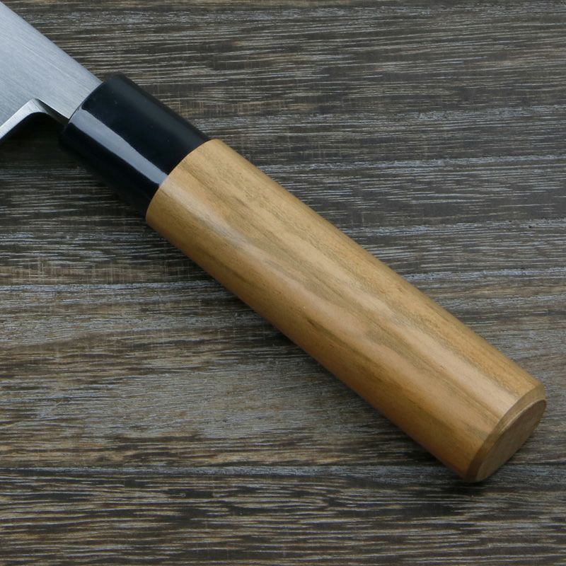 出刃包丁 片刃 165mm 白紙2号 鋼付 左利き用