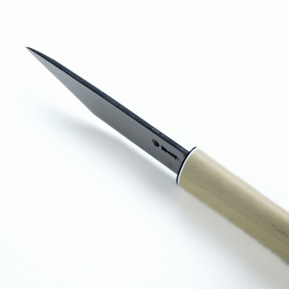 昭三作 横手小刀 120mm 黒打ち 片刃 右利き用 木鞘付 本職向け