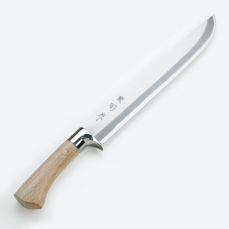 東周作 狩猟剣鉈 1尺 300mm 青紙鋼 磨き仕上げ 本職向け