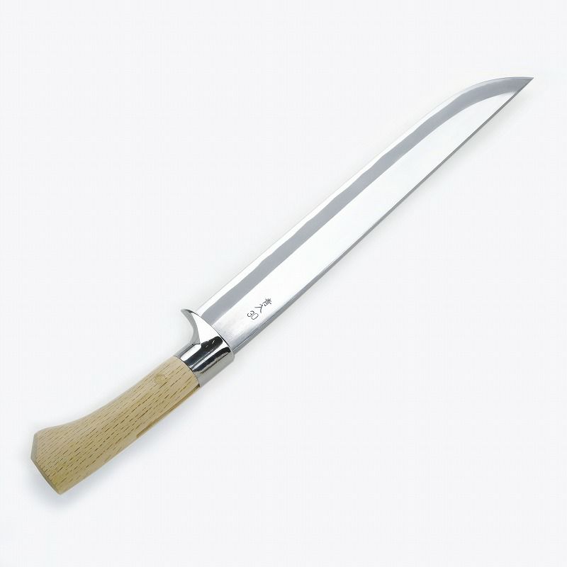 東周作 狩猟剣鉈 1尺 300mm 青紙鋼 磨き仕上げ 本職向け