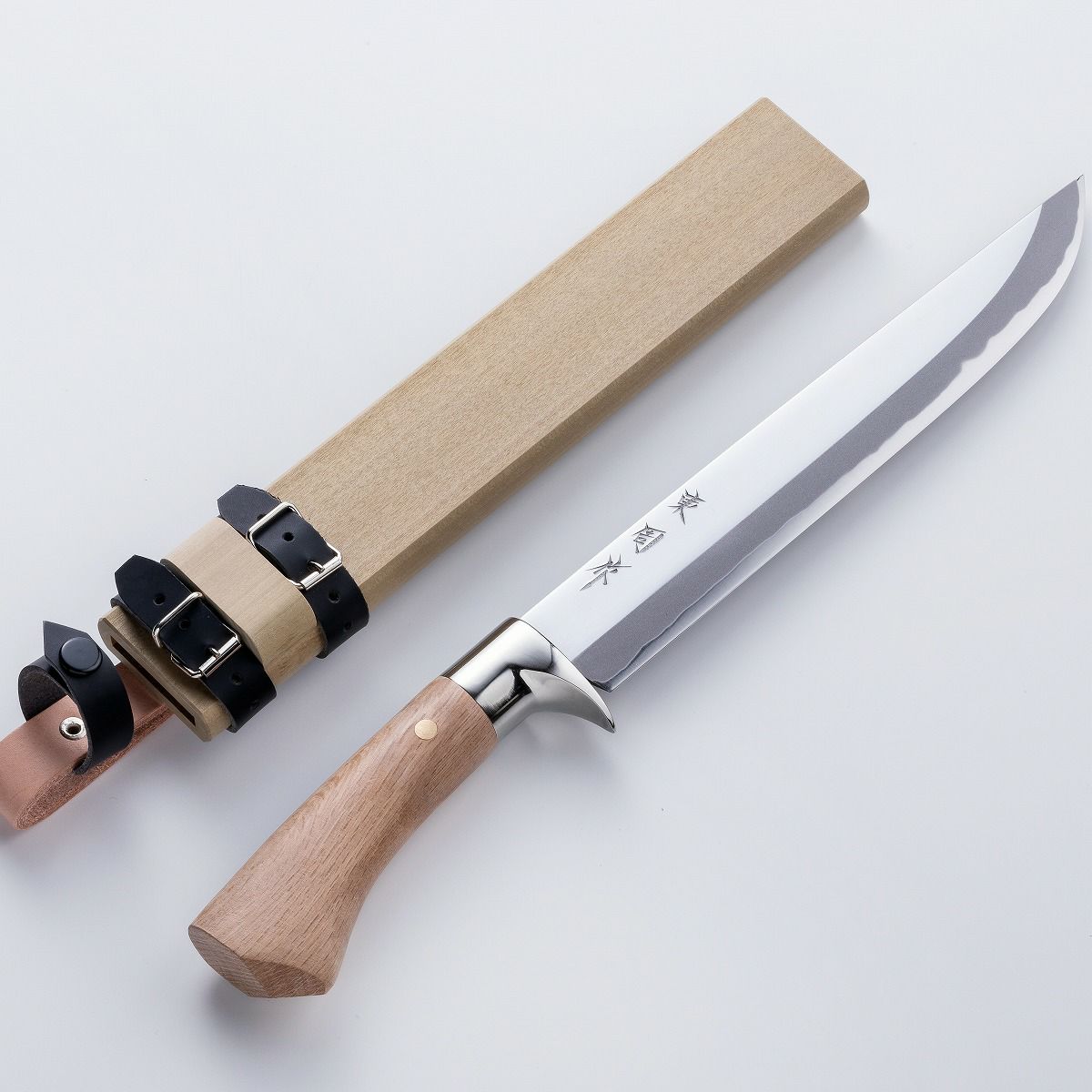 狩猟剣鉈 実戦用 青紙鋼 磨き 8寸