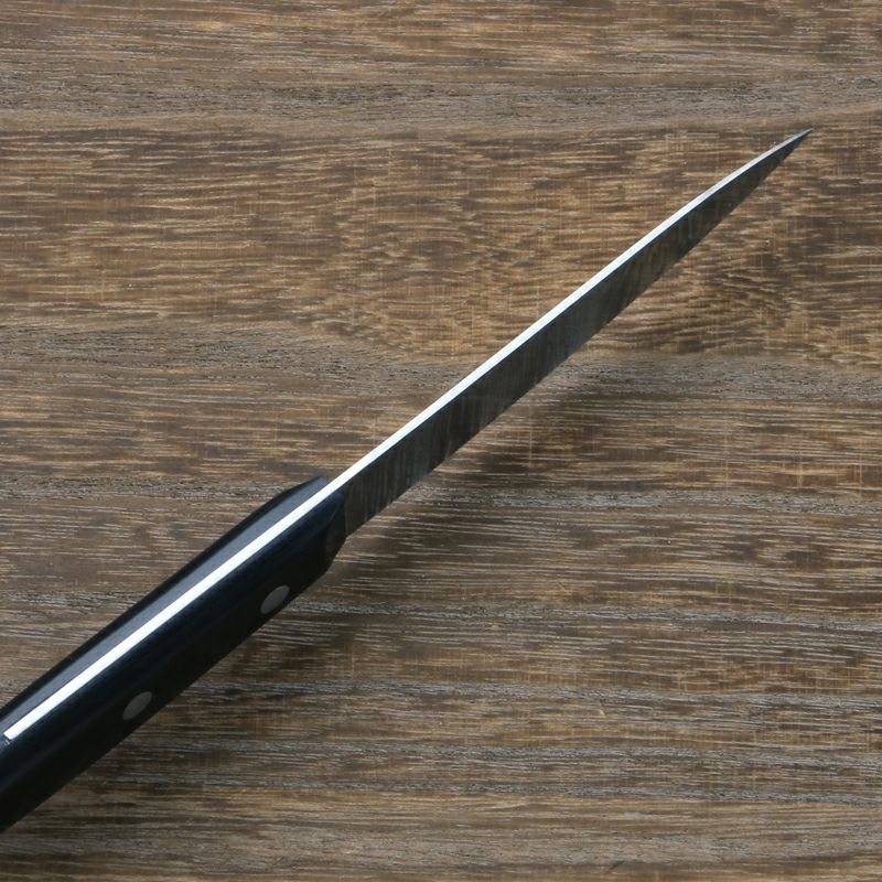 ミソノ 果物ナイフ 両刃 105mm ステンレス モリブデン鋼 木鞘付き