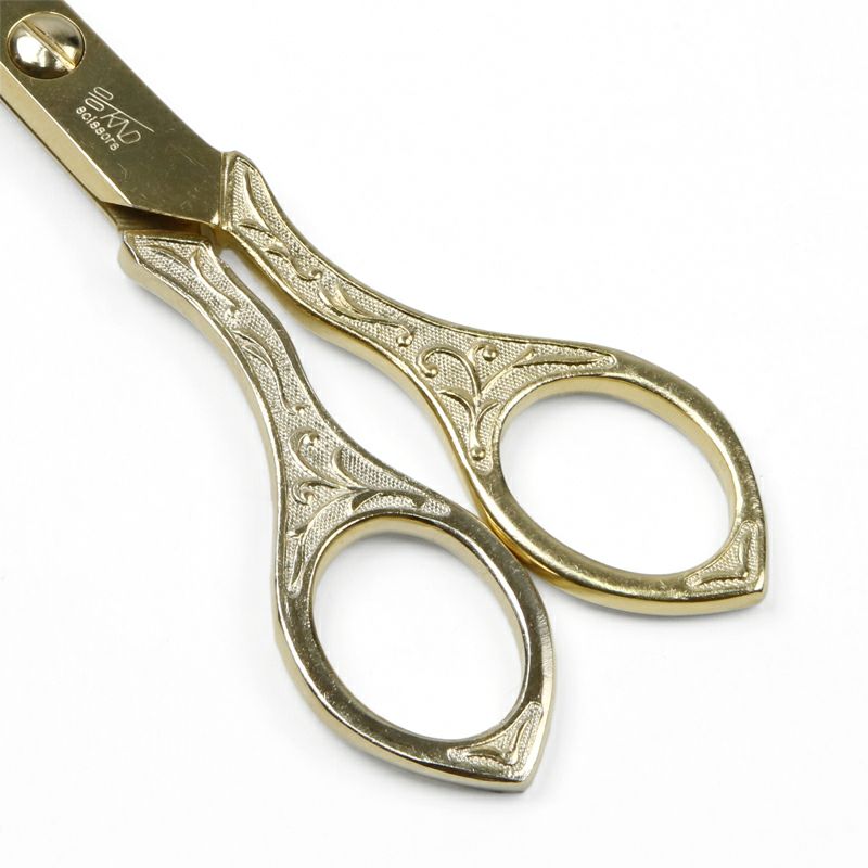 唐草 総金テープ切鋏 210mm 桐箱入 ハンドル