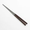 高級料理用箸 盛箸(真菜箸）パープルハート柄 120mm