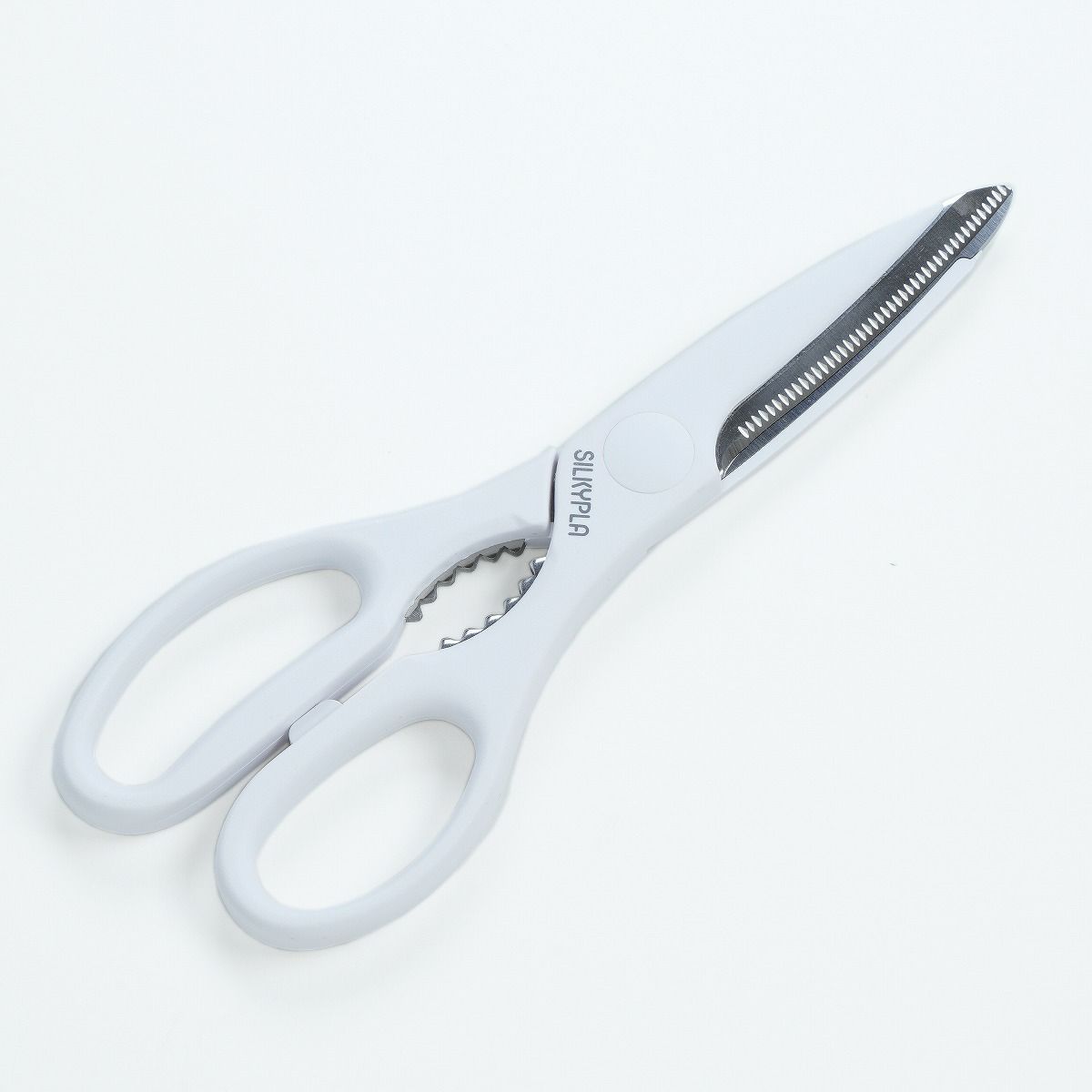 キッチンバサミ ステンレス製 白 抗菌仕様
