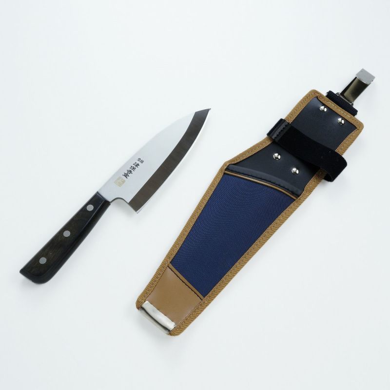出刃包丁とケースのセット 出刃包丁 片刃 150mm ステンレス ほんまもんオリジナル包丁ケース 大