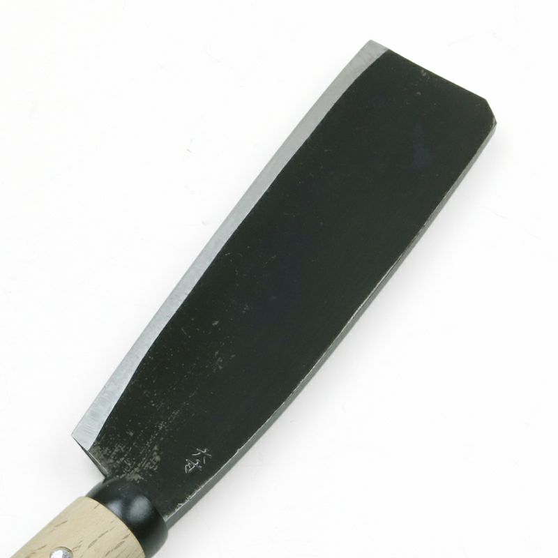 日野浦刃物工房 味方屋作 片刃 東北型6.0 白樫柄 鞘付き