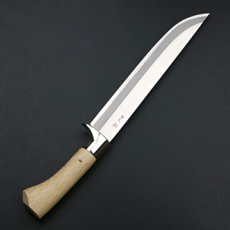 東周作 極上 狩猟剣鉈 8寸 「鶯」 青紙鋼 土佐火造り鉈