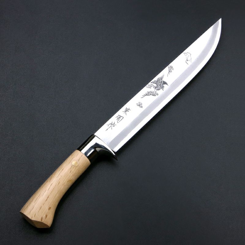 東周作 極上 狩猟剣鉈 8寸 「鷹」 青紙鋼 土佐火造り鉈