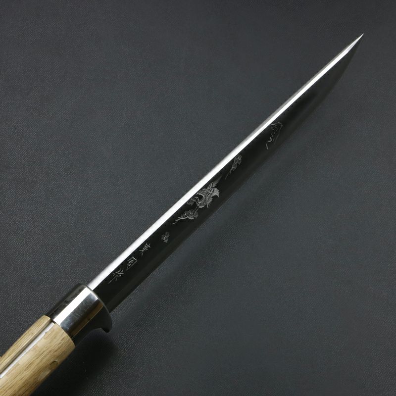 東周作 極上 狩猟剣鉈 8寸 「鷹」 青紙鋼 土佐火造り鉈