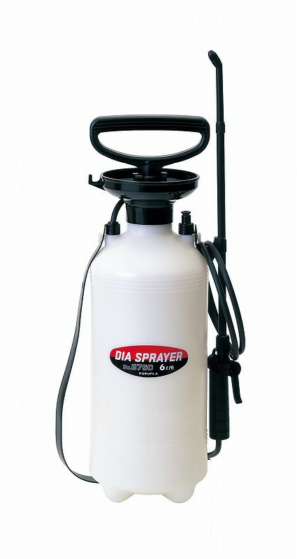 フルプラ プレッシャー式噴霧器 6L 単頭式エンプラ製ショートノズル(45cm)付き No.8760 日本製