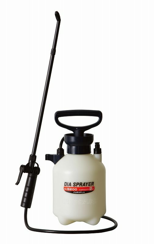 フルプラ プレッシャー式噴霧器 2L 単頭式エンプラ製ショートノズル(45cm)付き No.5200 日本製