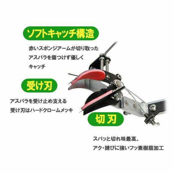アスパラキャッチ 収穫用鋏 説明